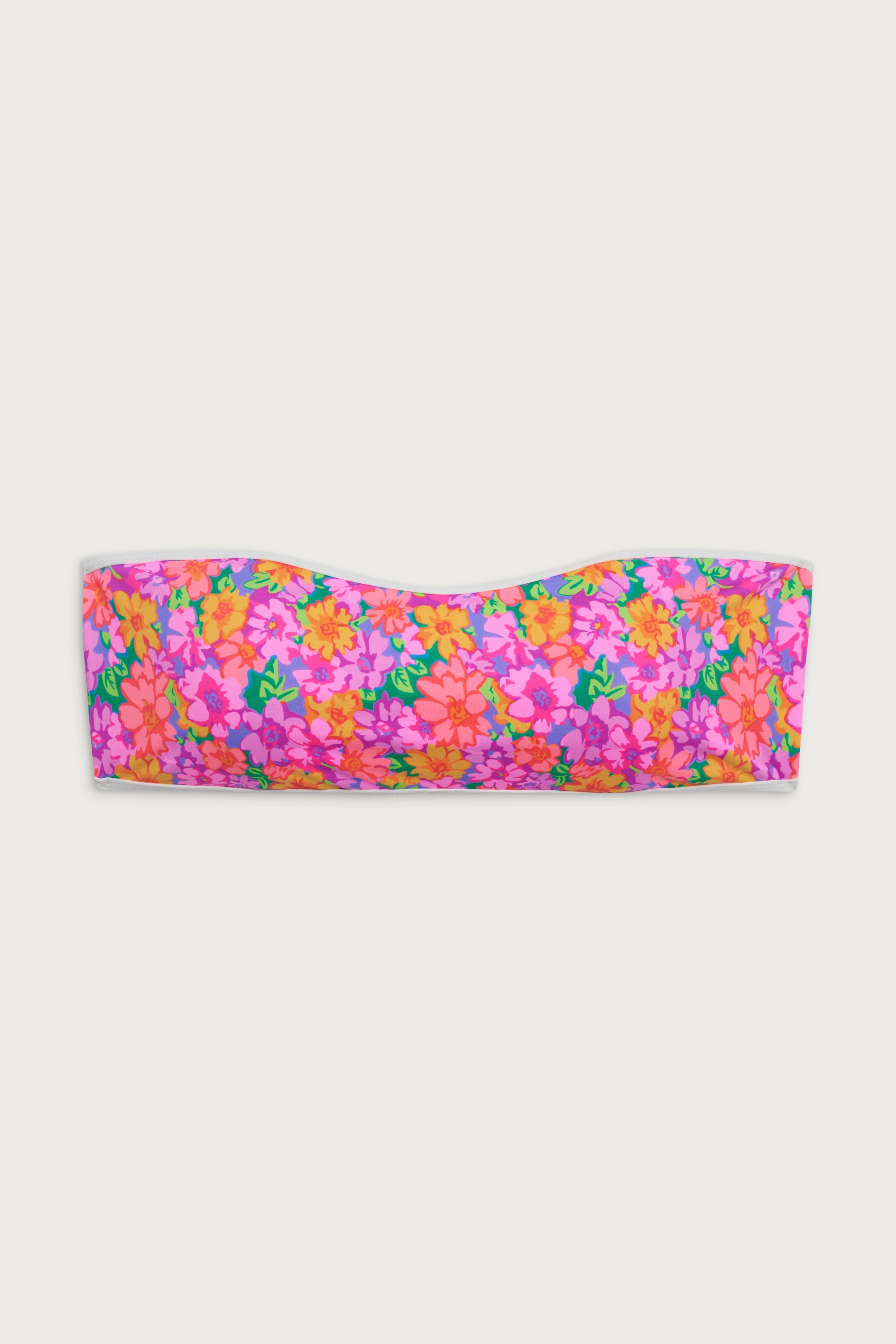 Rosabella Floral Bandeau Bikini Top - Daisy Pond